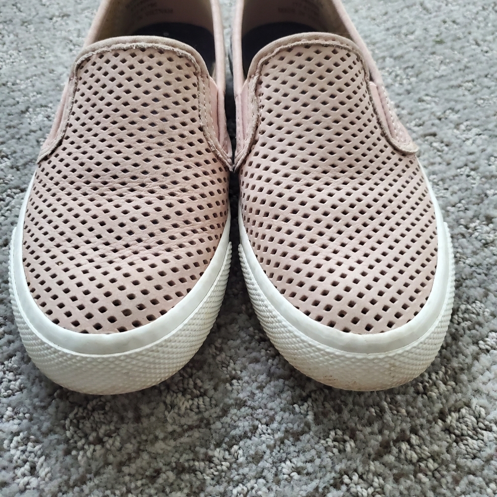 Sperry Slip-On Perforated Sneakers in Dusty Pink - Picture 5 of 7